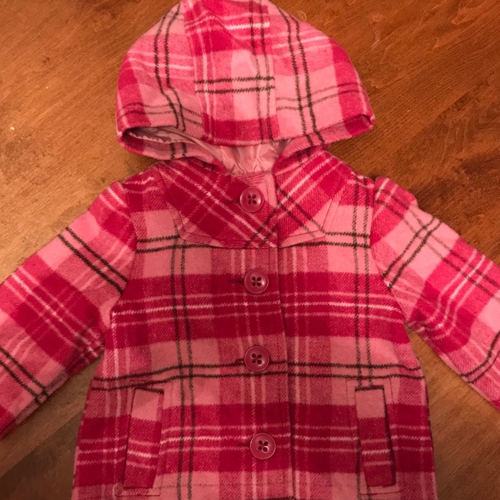 Old navy pink coat 6-12 months